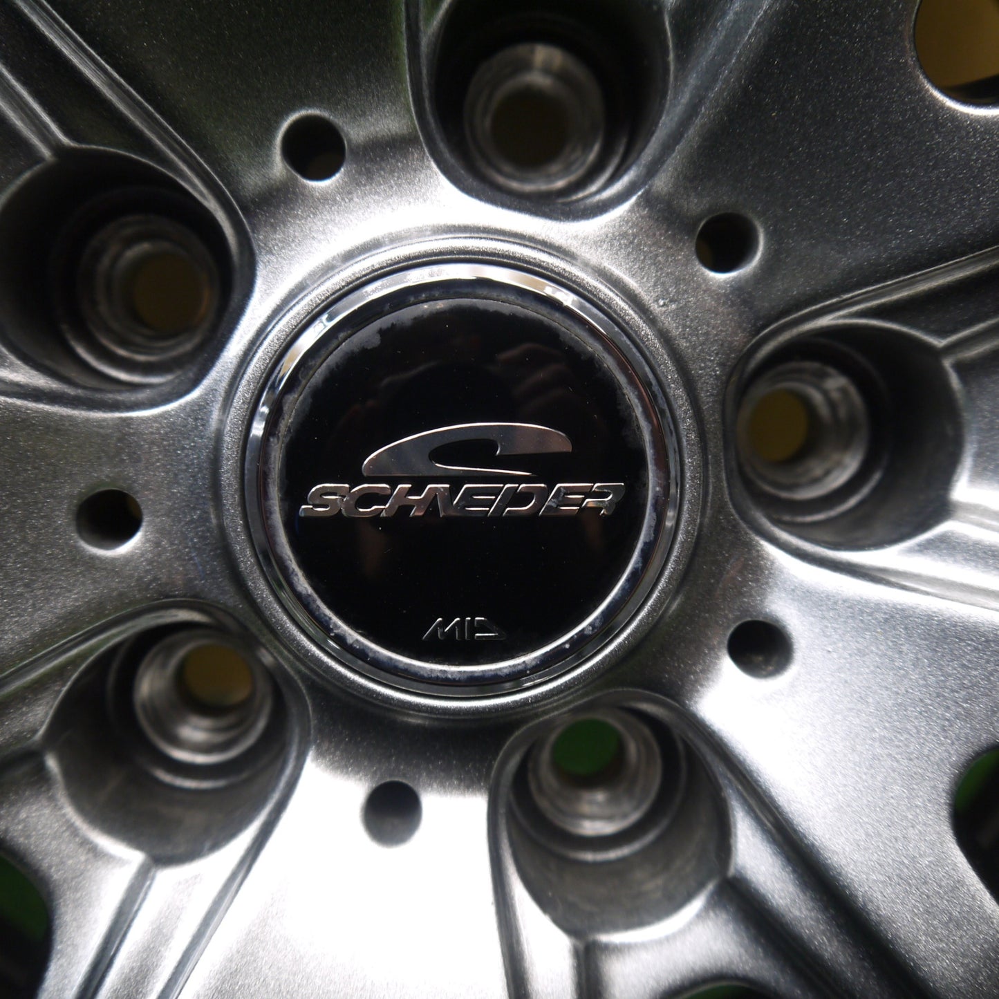 バリ溝!22年!キレイ!9.5分★スタッドレス 225/50R17 ダンロップ ウインターマックス WM02 SCHNEIDER MiD シュナイダー 17インチ PCD114.3/5H★5082601Hス