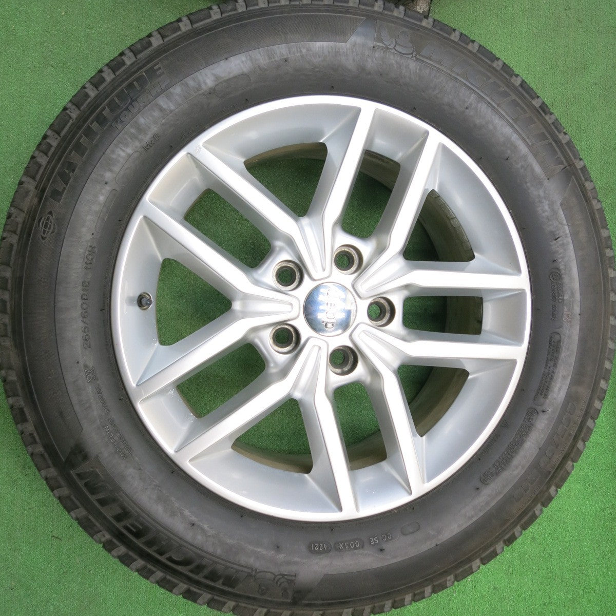 4本価格!21年★JEEP ジープ グランドチェロキー 純正 265/60R18 ミシュラン LATITUDE TOUR HP 18インチ PCD127/5H★5052409HAノ