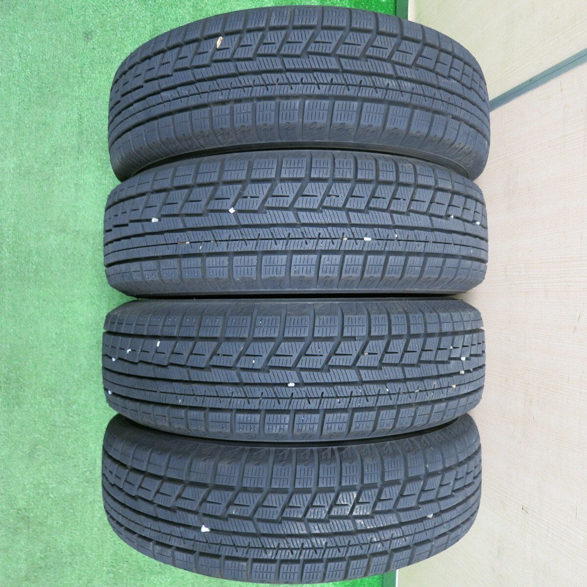 バリ溝!22年!キレイ!9.5分★スタッドレス 155/65R13 ヨコハマ アイスガード iG60 SIBILLA RZ シビラ 13インチ PCD100/4H★4122502NJス