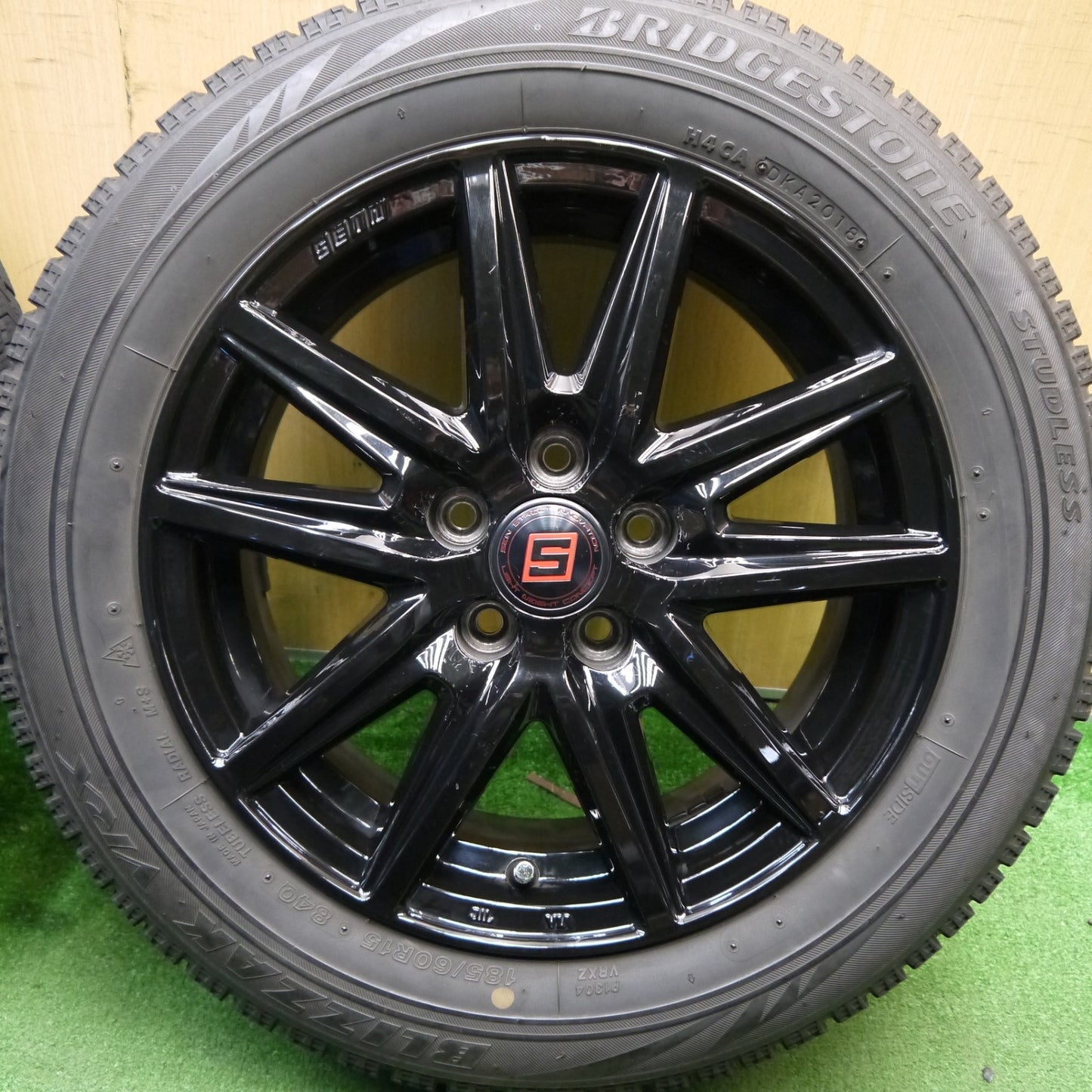 4本価格★シエンタ 等 185/60R15 スタッドレス ブリヂストン ブリザック VRX SEIN ザイン 15インチ PCD100/5H★5041810Hス