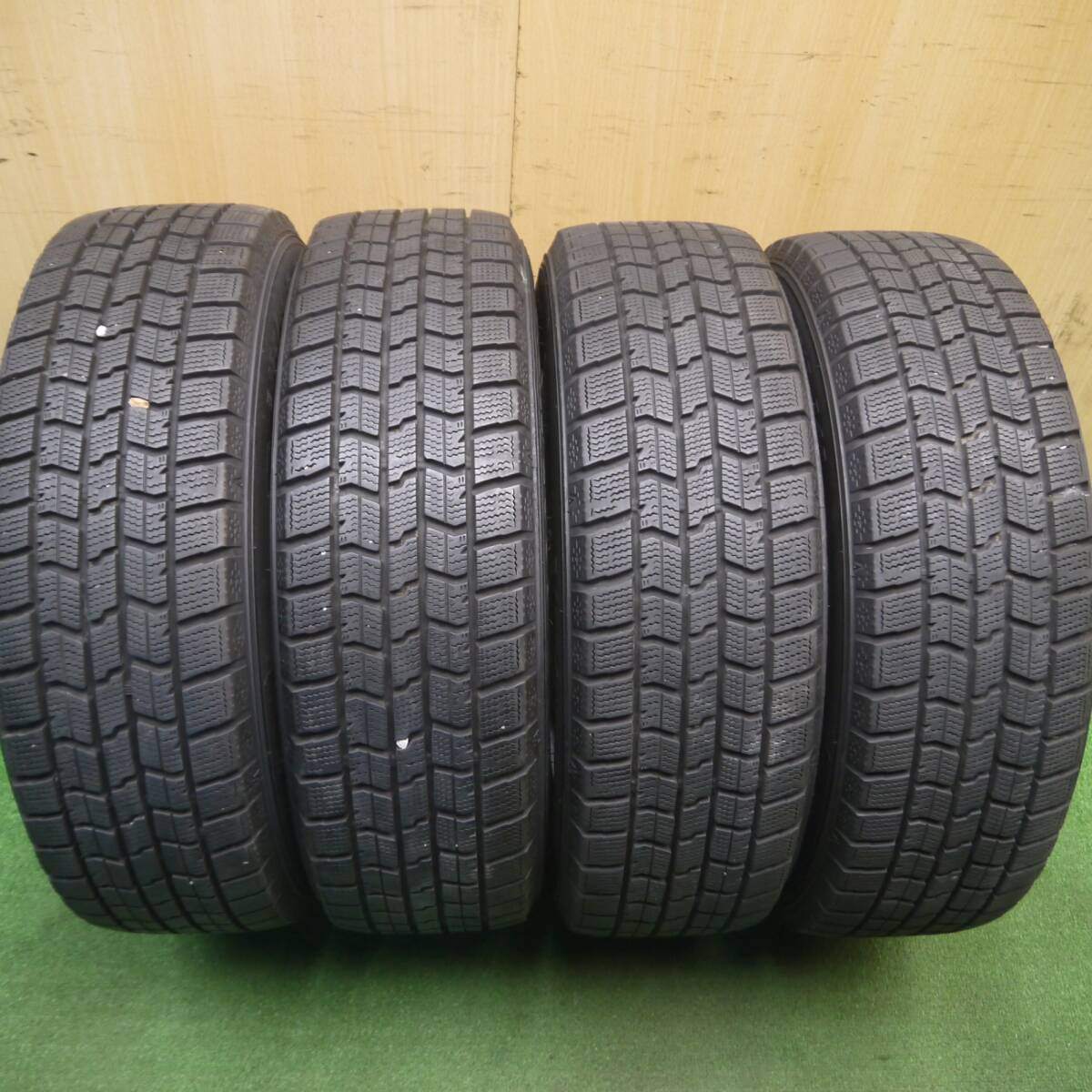 バリ溝!21年!キレイ!9分★スタッドレス 175/65R15 グッドイヤー アイスナビ7 Exceeder エクシーダー 15インチ PCD100/4H★5012009Hス