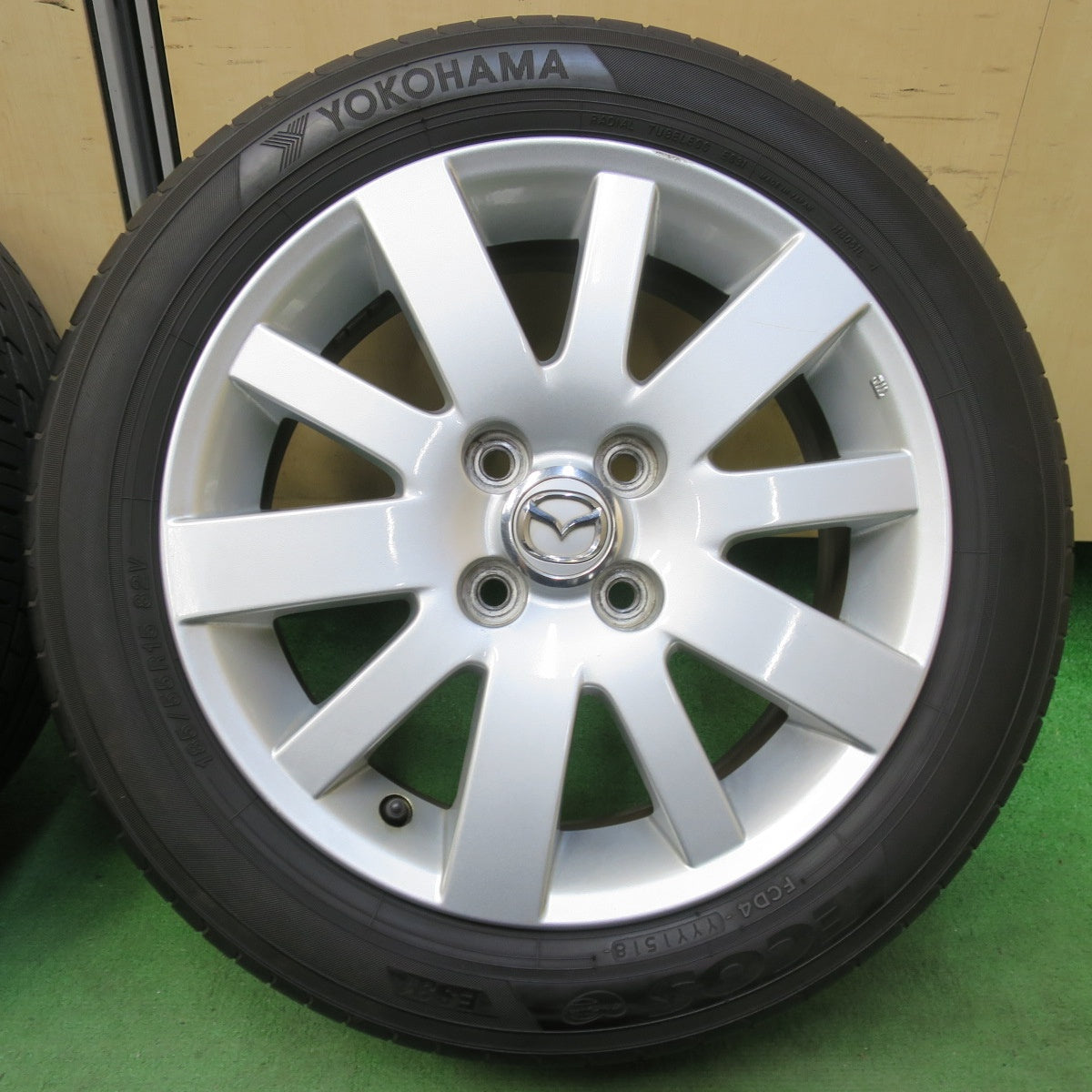 4本価格★マツダ ベリーサ 純正 185/55R15 ヨコハマ エコス ES31 15インチ PCD100/4H★5042604イノ