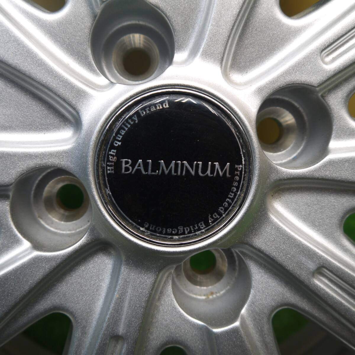美品★BALMINUM バルミナ ブリヂストン製 15インチ ホイール 15×5.5J PCD100/4H★5040806Hホ