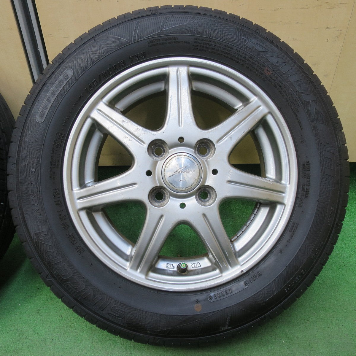 4本価格!21年★145/80R13 ファルケン シンセラ SN832i ダンロップ EC202 JOKER ジョーカー 13インチ PCD100/4H★5060507イノ