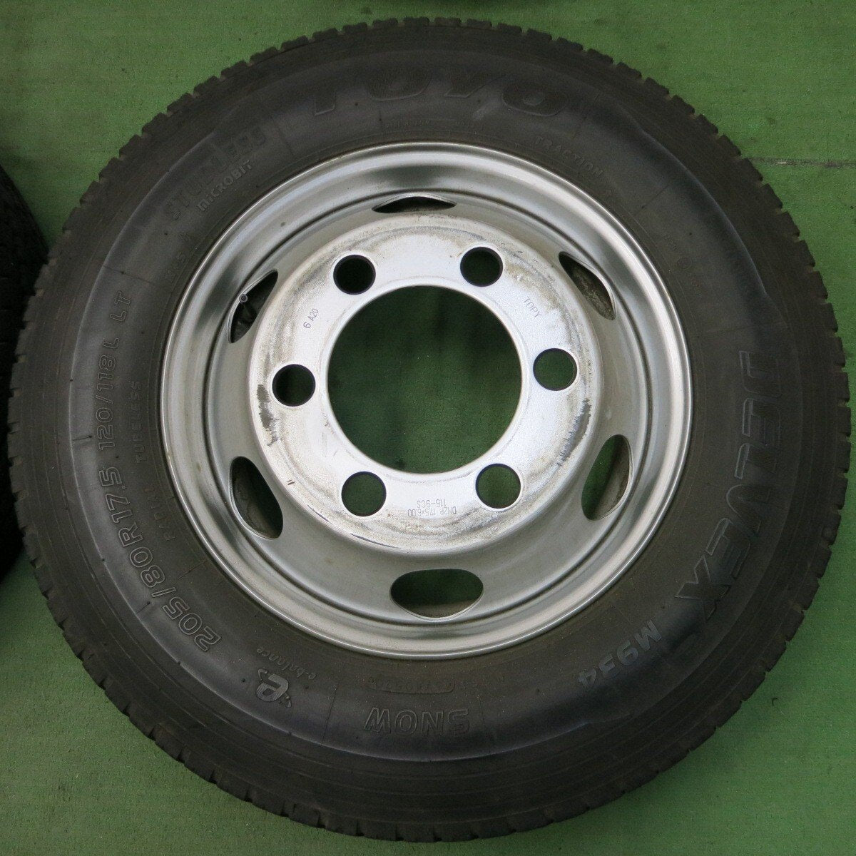 4本★トラック 205/80R17.5 スタッドレス トーヨー デルベックス M934 TOPY スチール 115-9CS PCD222.25/6H★5030502ナス