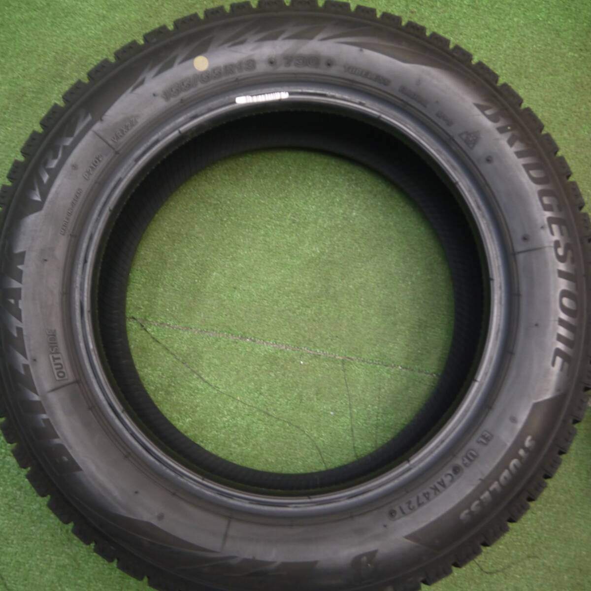 バリ溝!21年!9分★スタッドレス 155/65R13 ブリヂストン ブリザック VRX2 タイヤ 13インチ ワゴンR ムーブ ライフ ラパン アルト 等★5022508Hスタ