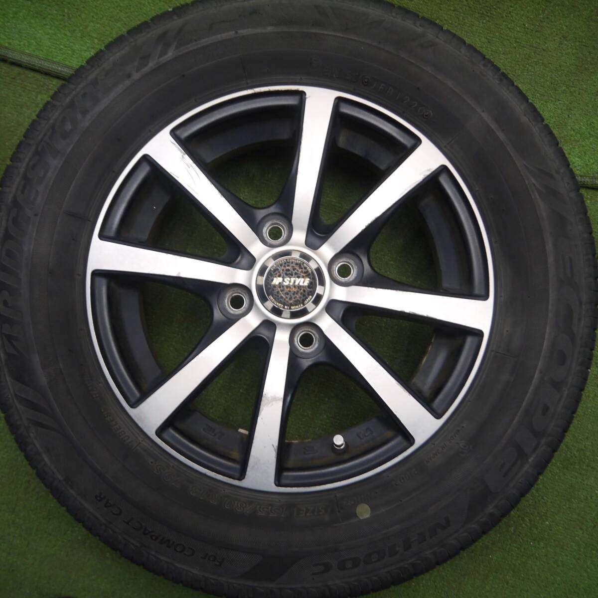 4本価格★155/80R13 ブリヂストン エコピア NH100C JP STYLE MBS MONZA 13インチ PCD100/4H★4030808Hノ