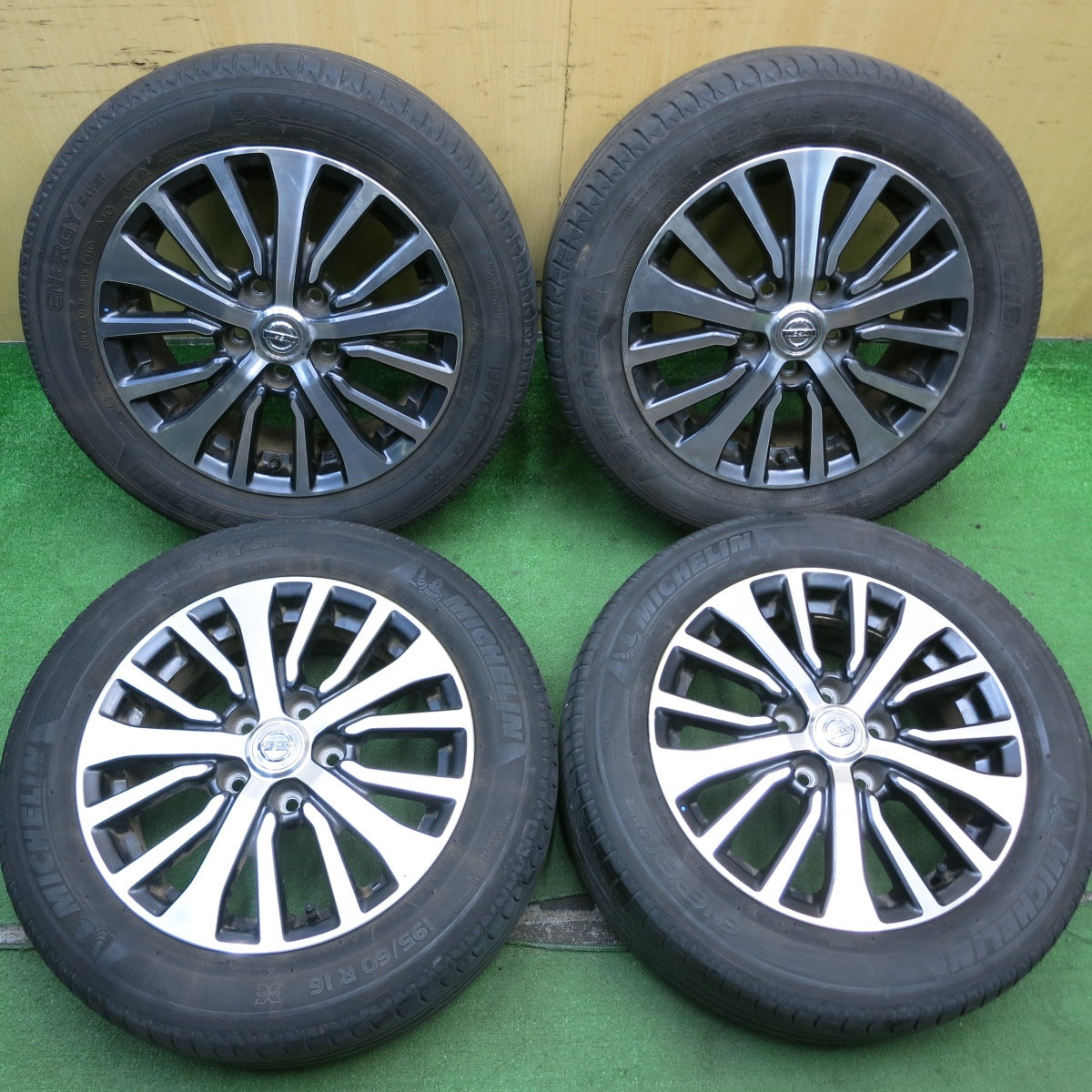 4本価格★日産 C26 セレナ ハイウェイスター 純正 195/60R16 ミシュラン エナジーセイバー MO 16インチ PCD114.3/5H★5061605AKノ