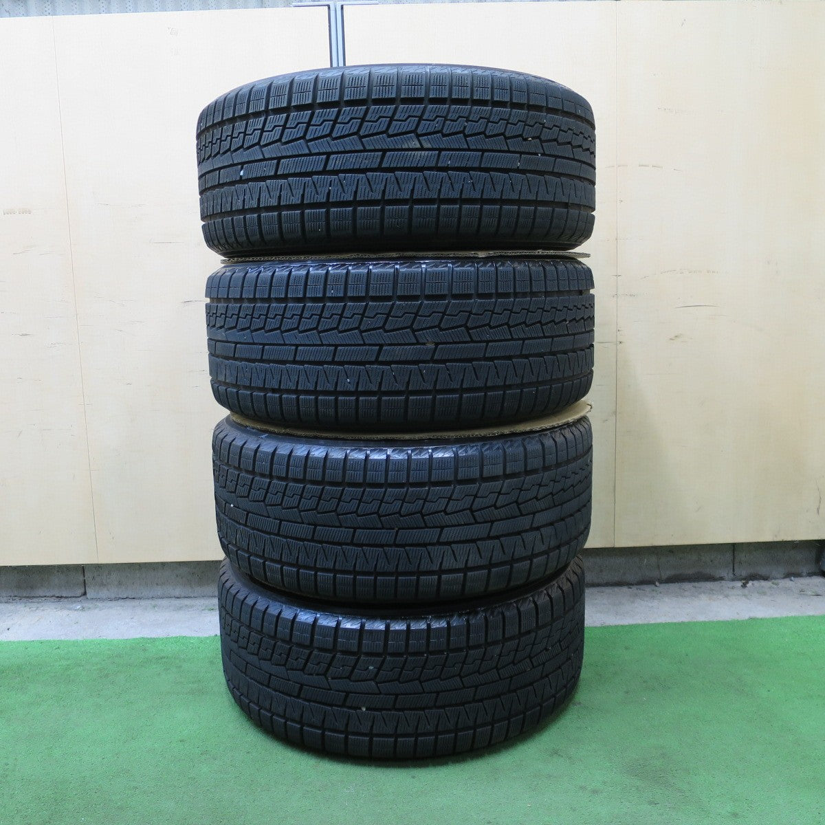 バリ溝!9.5分★AVS MODEL F50 245/40R19 スタッドレス ヨコハマ アイスガード iG70 19インチ PCD114.3/5H★6040803ナス