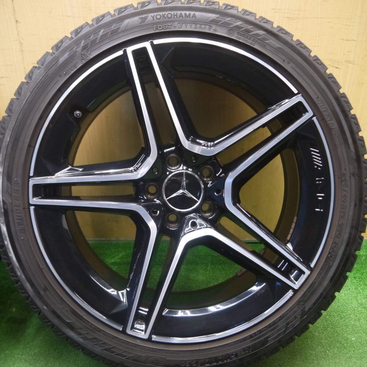 バリ溝!キレイ!8.5分★ベンツ W257 CLSクラス 純正 AMG 245/40R19 スタッドレス ヨコハマ アイスガード iG60 19インチ PCD112/5H★5021906Hス