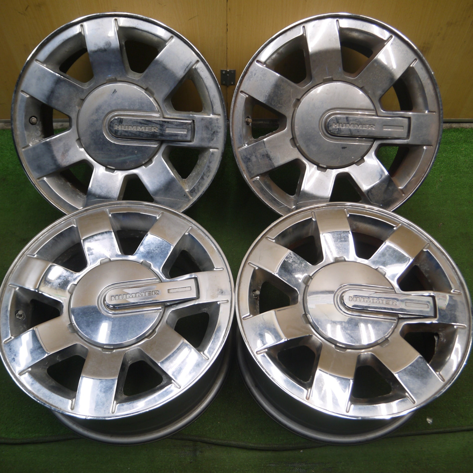 送料無料* 4本価格☆ハマー H3 純正 ホイール 16インチ 16×7.5J PCD139