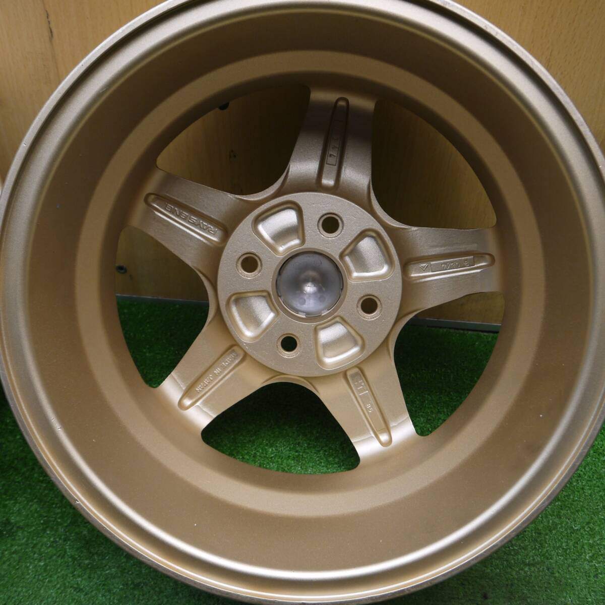 激レア 未使用★RAYS TOM'S 355T ホイール 14インチ 14×5.5JJ レイズ トムス PCD100/4H★5012205Hホ
