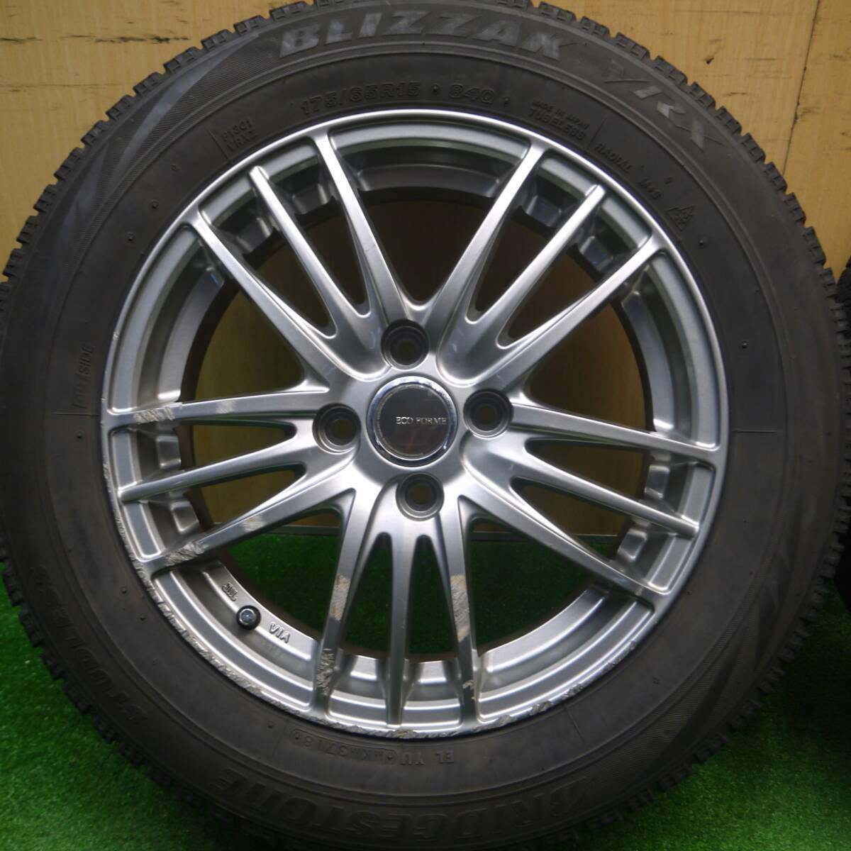 4本価格★スタッドレス 175/65R15 ブリヂストン ブリザック VRX ECO FORME エコフォルム 15インチ PCD100/4H★4120203Hス