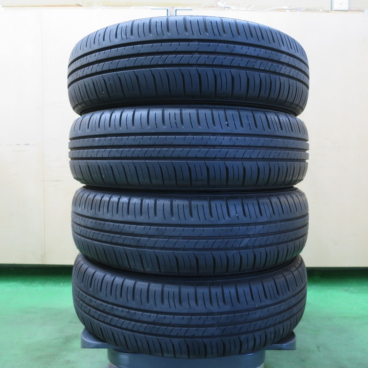 バリ溝 23年 綺麗 9.5分★スズキ MR52S ハスラー Xターボ 純正 165/60R15 ダンロップ エナセーブ EC300+ PCD100/4H★5040712イノ
