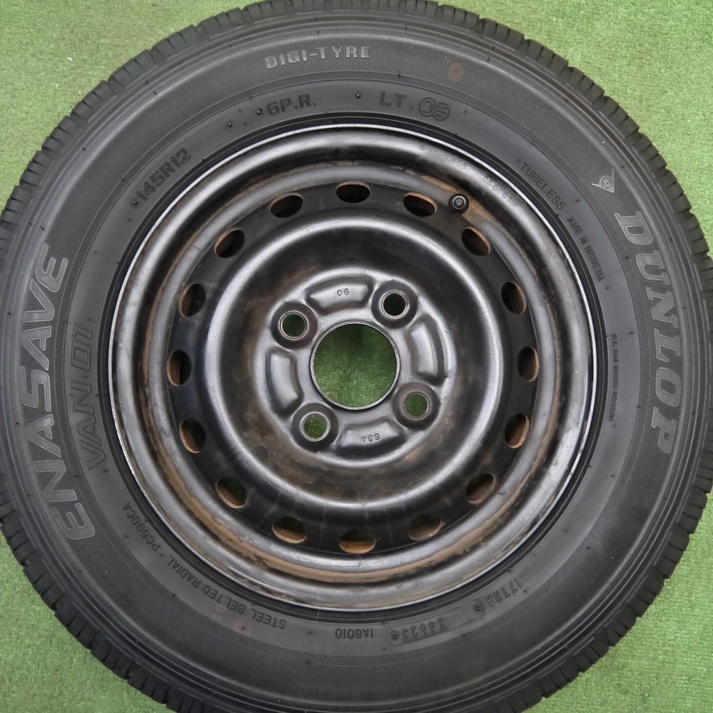4本価格!23年★145R12 6PR ダンロップ エナセーブ VAN01 スチール 12インチ PCD100/4H★5040901Hノ