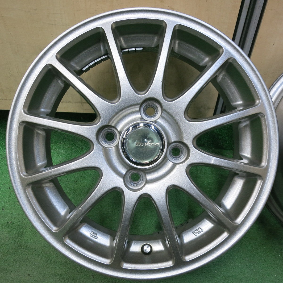 4本価格★ECO FORME ブリヂストン 製 14インチ ホイール エコフォルム 14×4.5J PCD100/4H★5061306SYホ