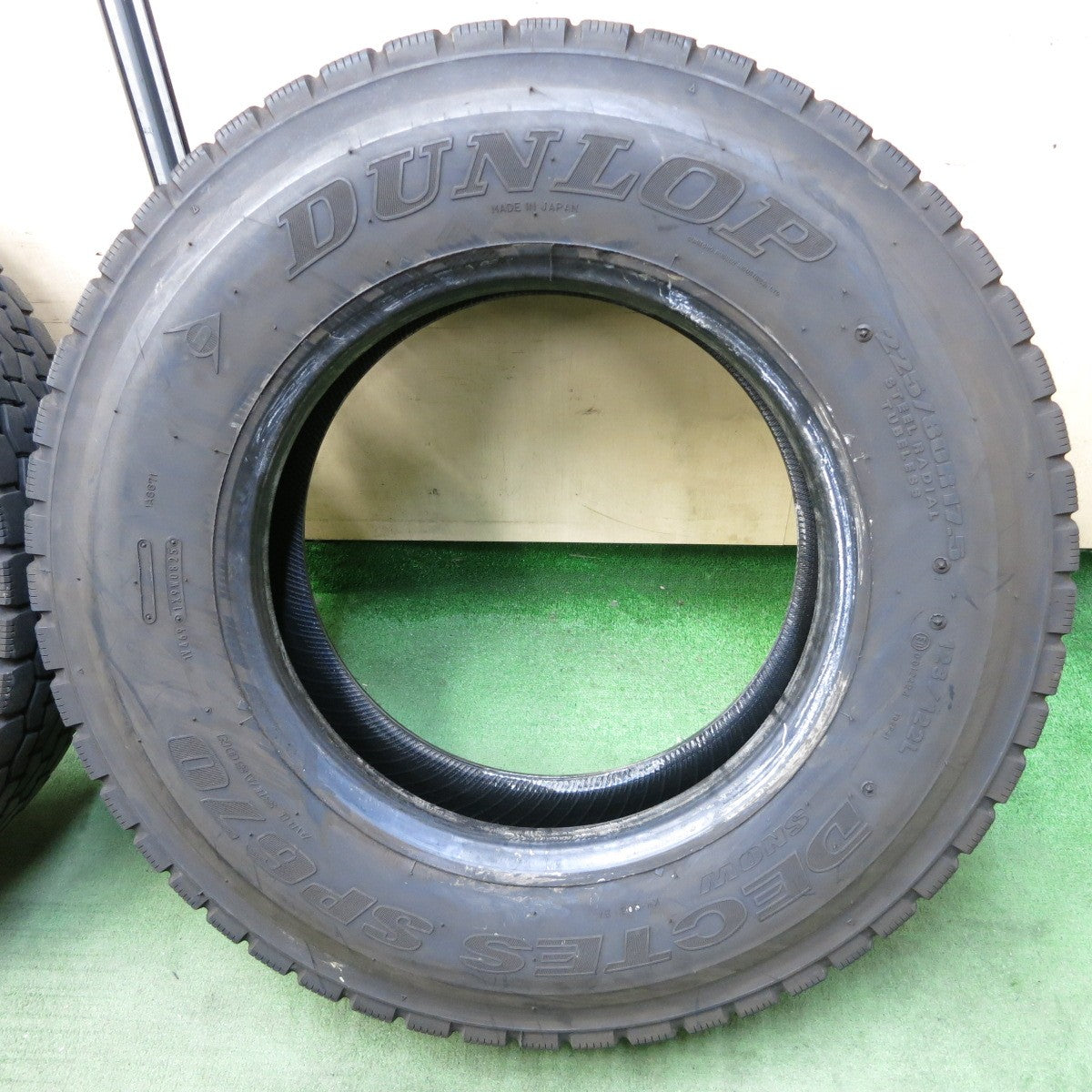 バリ溝!25年!9分★トラック タイヤ 225/80R17.5 123/122L ダンロップ デクテス SP670 ミックス オールシーズン 17.5インチ★5111703ナスタ