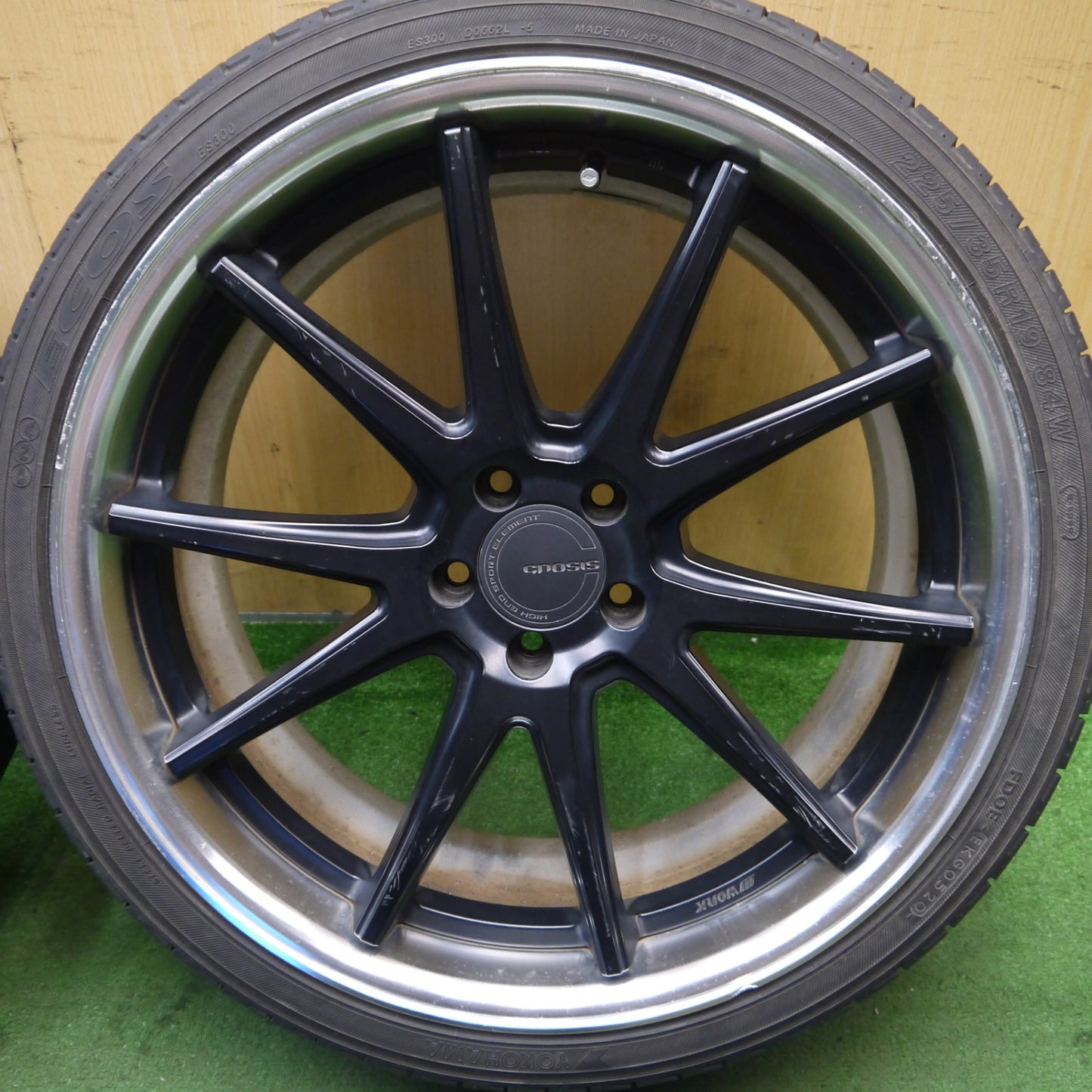 2本価格★プリウス 86 BRZ 等 WORK GNOSIS CV201 GV1N 225/35R19 ヨコハマ DNA エコス ES300 ワーク グノーシス 19インチ PCD100/5H★5082505Hノ