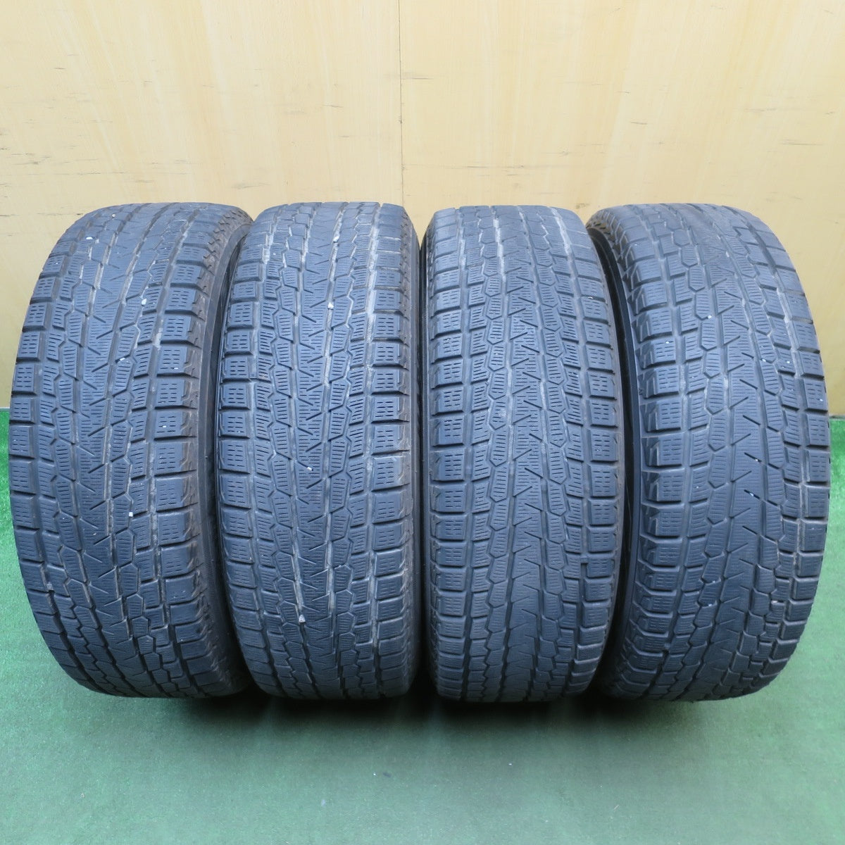 バリ溝!キレイ!9.5分★スタッドレス 225/65R17 ヨコハマ アイスガード G075 GRASS グラス 17インチ PCD114.3/5H★6031801NJス