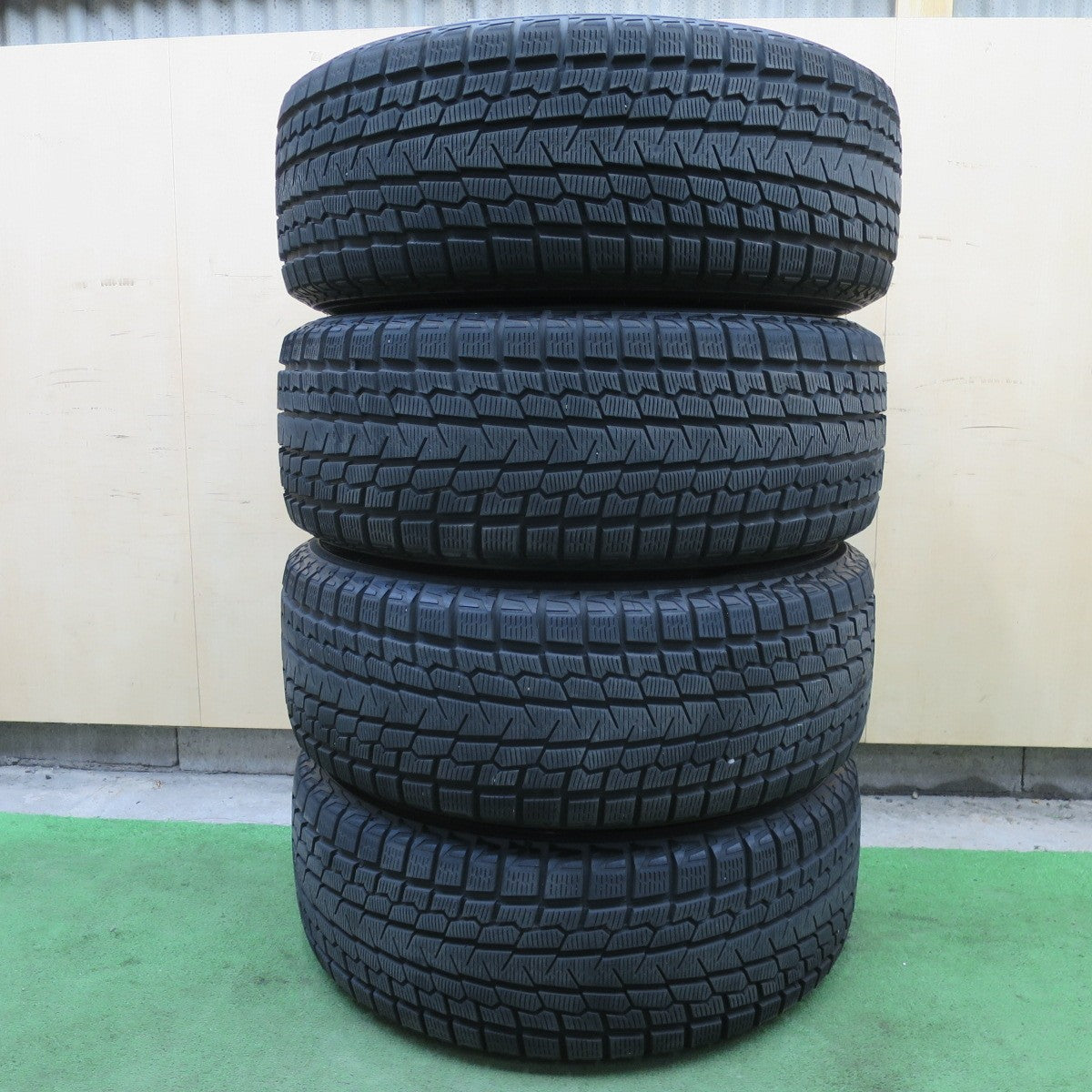 バリ溝!キレイ!9.5分★LEHRMEISTER PREMIX 飛車 265/65R17 スタッドレス ヨコハマ アイスガード G075 レアマイスター プレミックス ヒシャ 17インチ PCD139.7/6H★6013103ナス