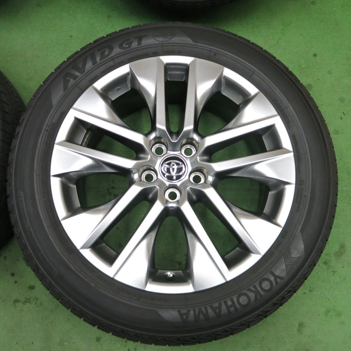 バリ溝!22年!美品!9分★トヨタ RAV4 G Z パッケージ 純正 235/55R19 ヨコハマ AVID GT 19インチ PCD114.3/5H★5050202ナノ