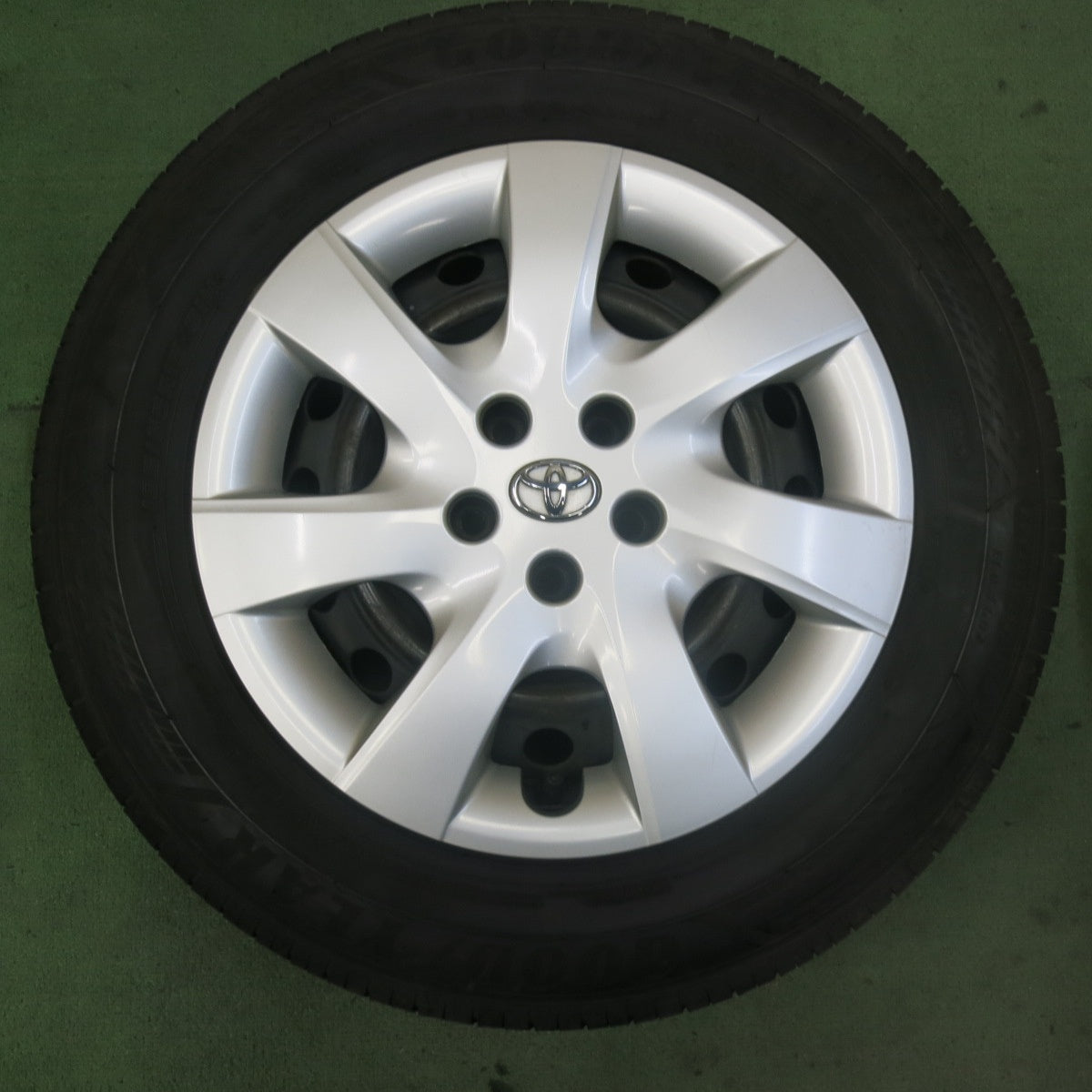 バリ溝!21年!9.5分★トヨタ 20系 ウィッシュ 純正 スチール 195/65R15 グッドイヤー EfficientGrip ECO EG02 15インチ PCD100/5H★5092901SKノ