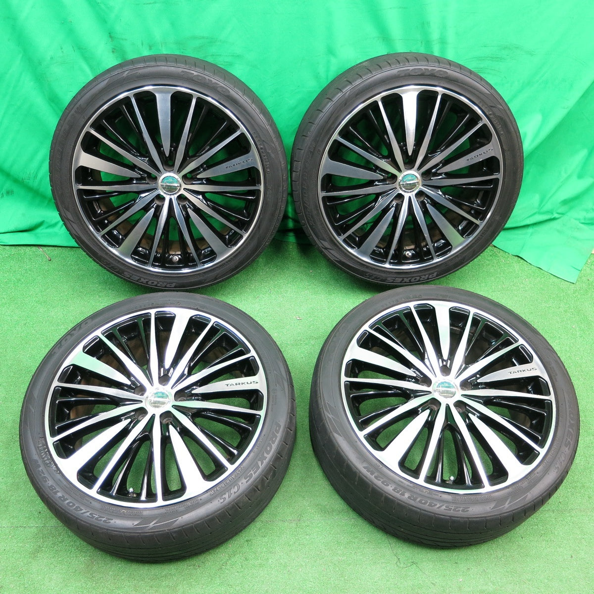 送料無料* 4本価格☆プリウス等 632 LOXARNY TARKUS BADX 225/40R18 