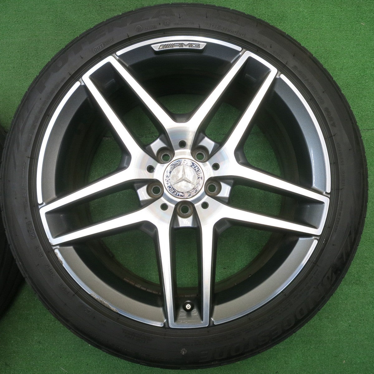 4本価格!21年★ベンツ Sクラス W222 純正 AMG 245/45R19 275/40R19 ブリヂストン ポテンザ S001 19インチ PCD112/5H★5042301NJノ
