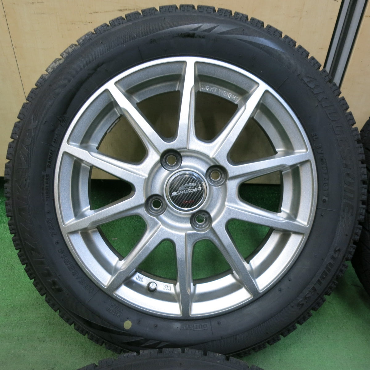 4本価格★スタッドレス 155/65R14 ブリヂストン ブリザック VRX SCHNEIDER ATECH シュナイダー 14インチ PCD100/4H★5050205SYス