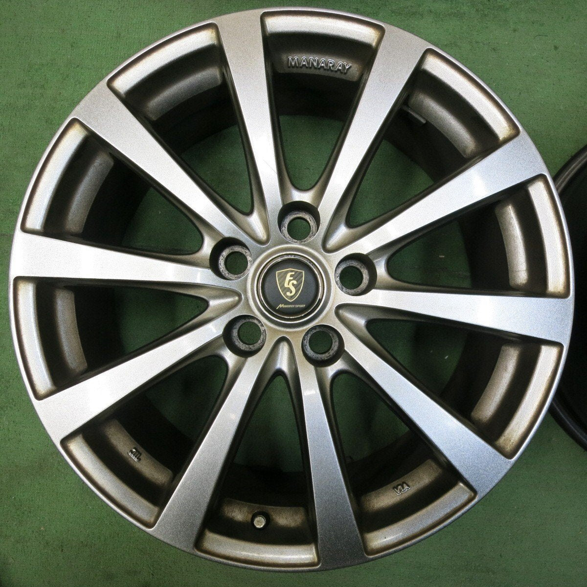 4本価格★レクサス 等 MANARAY SPORT マナレイスポーツ 18インチ ホイール 18×8J PCD120/5H★5021002SYホ