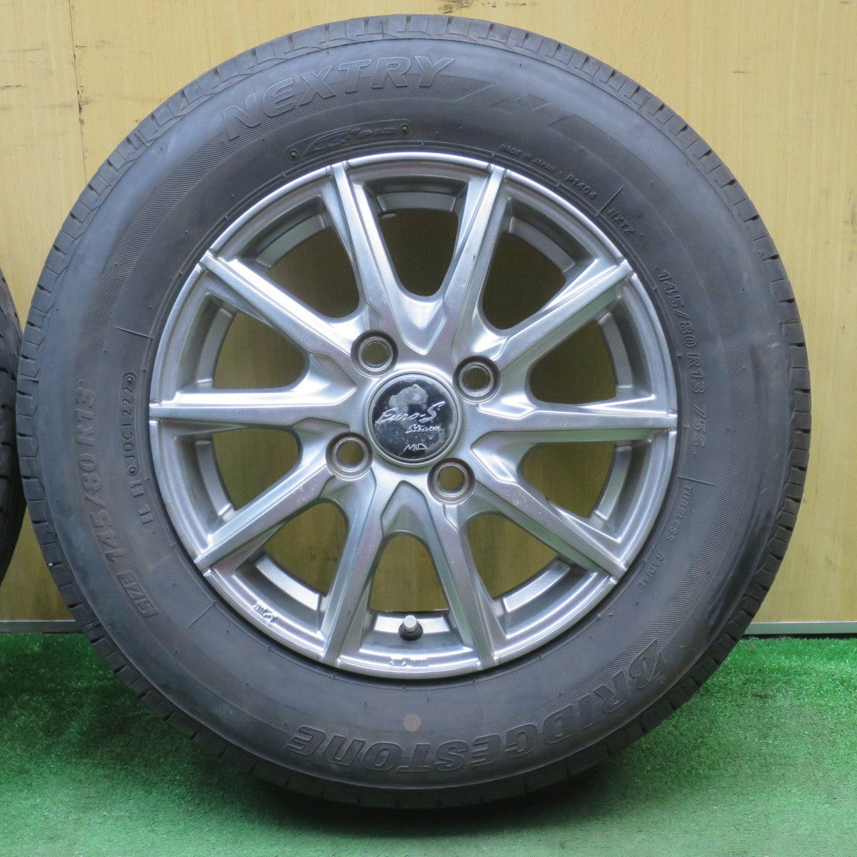 4本価格!22年★145/80R13 ブリヂストン ネクストリー エコピア Euro-Stream MiD マルカ 13インチ PCD100/4H★5092605NJノ