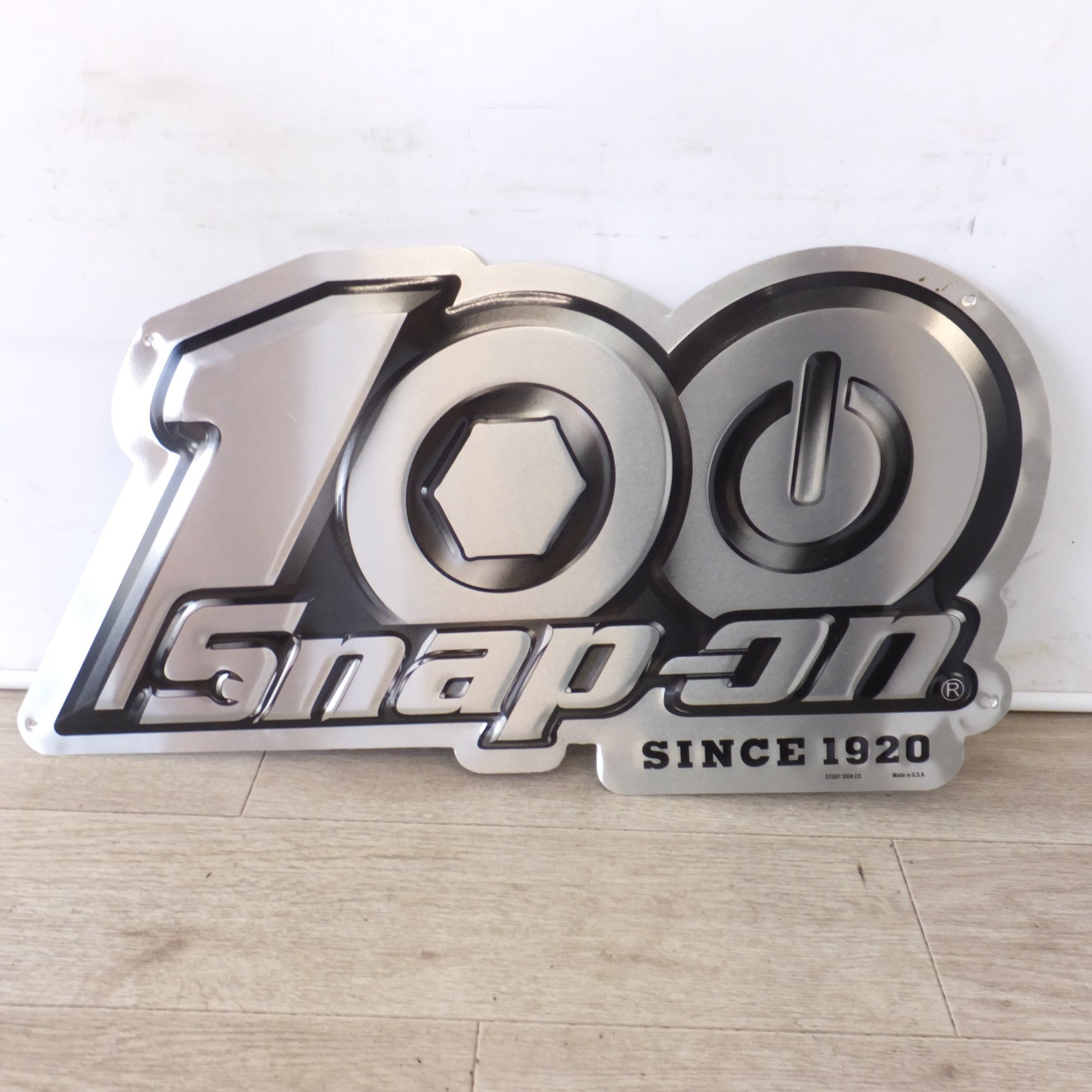美品☆スナップオン Snap-on 100周年記念 限定 看板 プレート 金属製