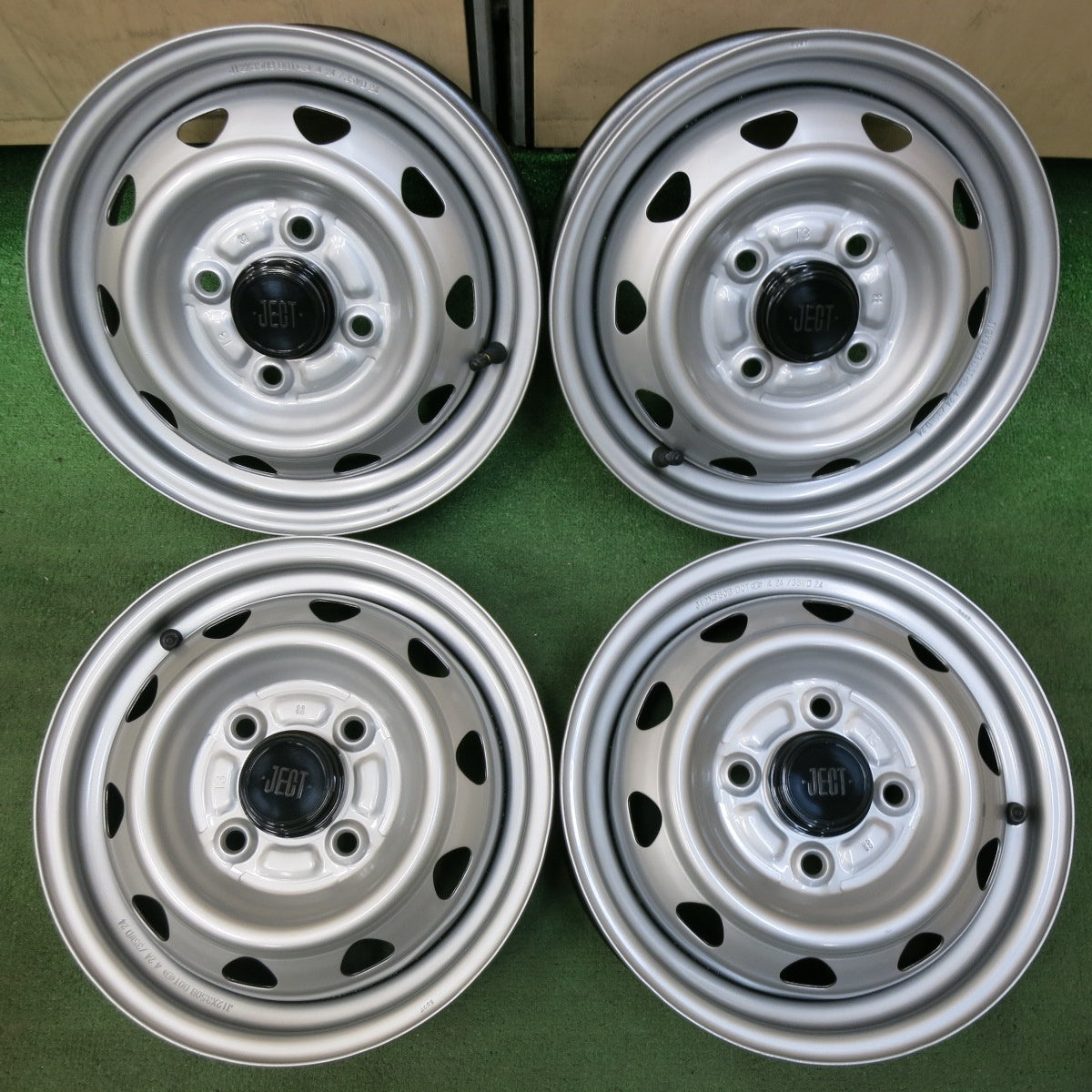 送料無料] 未使用☆JECT スチール ホイール 12インチ 12×3.50B PCD100