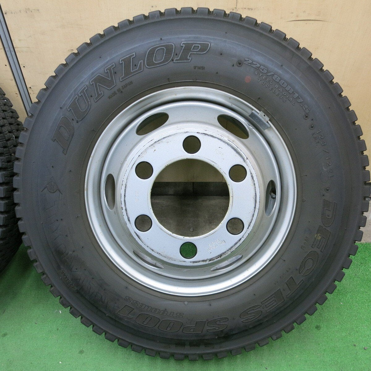 4本 21年★トラック 225/80R17.5 123/122L スタッドレス ダンロップ SP001 TOPY スチール 135-9CS PCD222.25/6H★5021902ナス