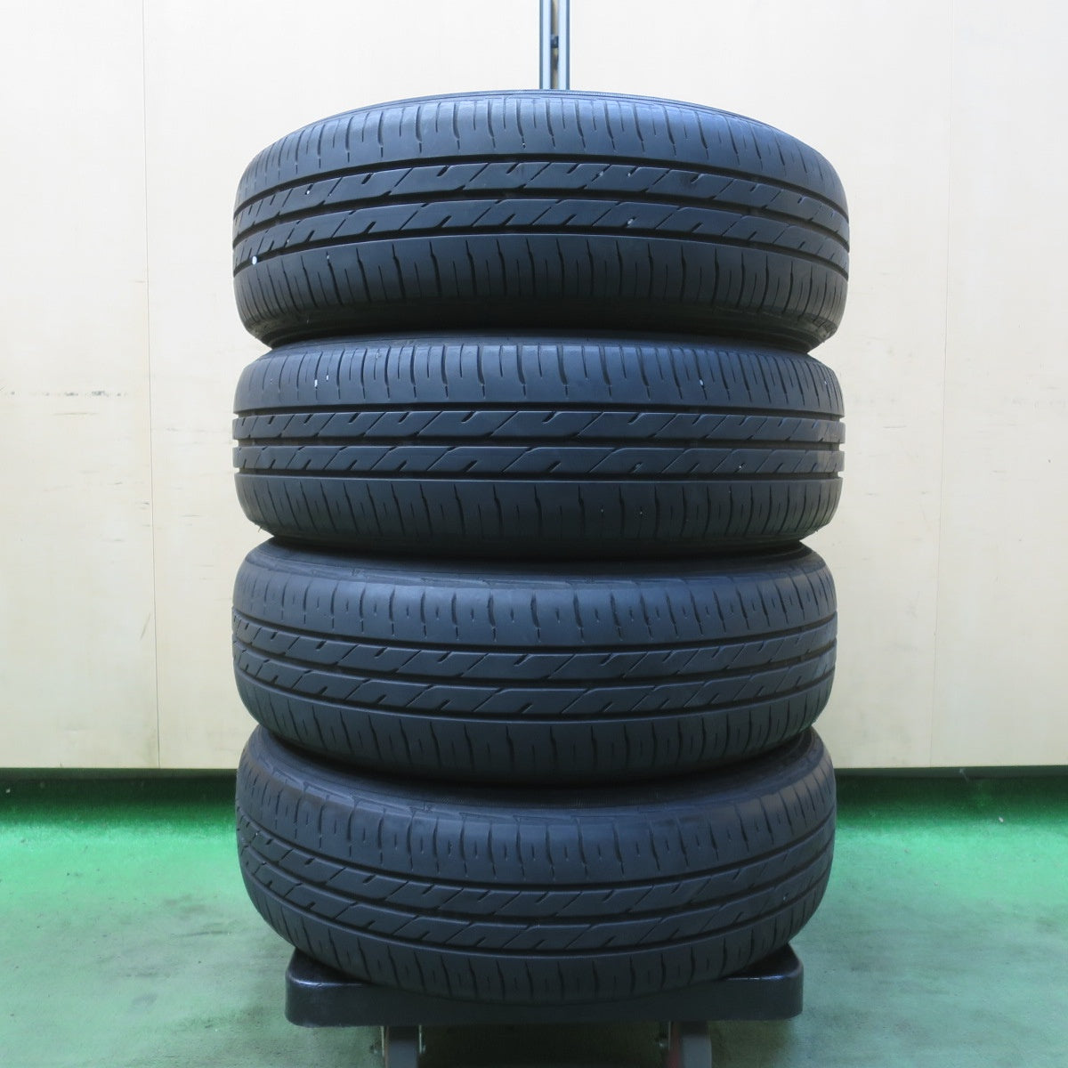 4本価格★日産 キューブ 純正 スチール 175/65R15 オートバックス Maxrun EVERROAD 15インチ PCD100/4H★6042604IMノ