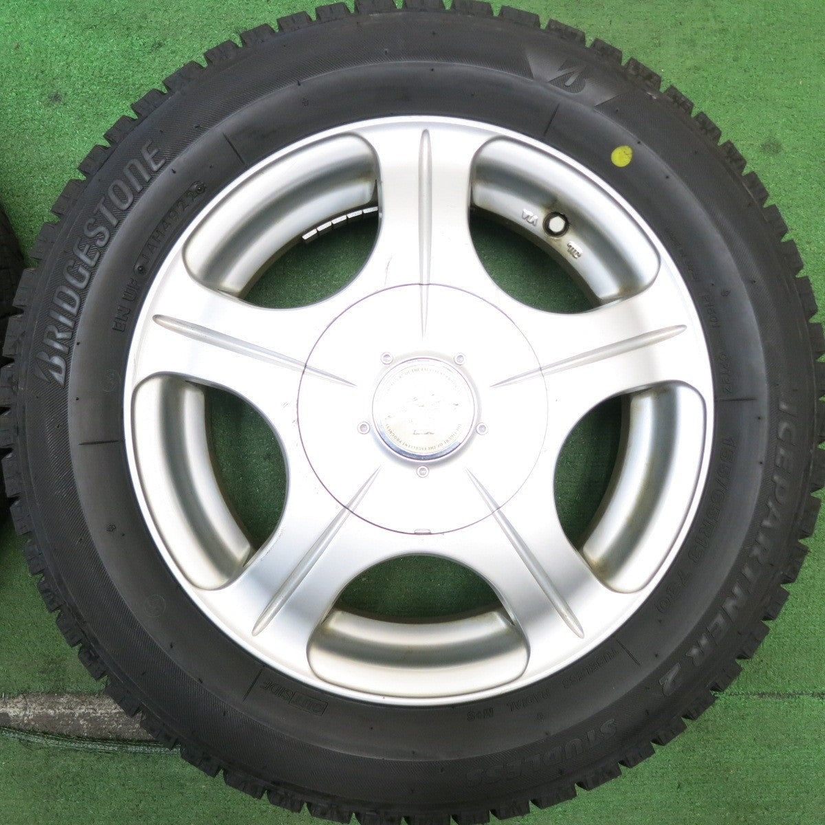 バリ溝!22年!ほぼ10分★スタッドレス 155/65R13 ブリヂストン アイスパートナー2 JOKER QUEEN ジョーカー クイーン 13インチ PCD100 110 114.3/4H マルチ★5052502HAス