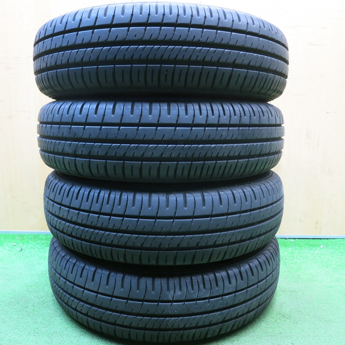 バリ溝!24年!9.5分以上★ホンダ N-WGN カスタム 純正 155/65R14 ダンロップ エナセーブ EC204 14インチ PCD100/4H★6050603HAノ