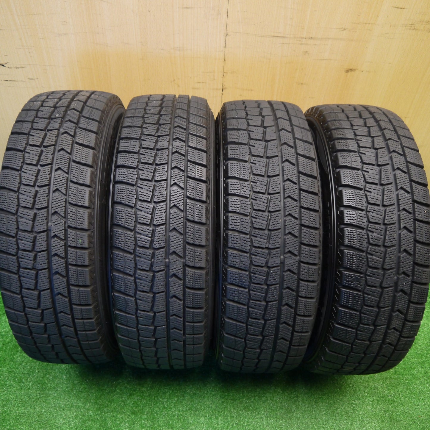 バリ溝!21年!キレイ!9.5分★スタッドレス 175/65R14 ダンロップ ウインターマックス WM02 GMach 14インチ PCD100/4H★5101704Hス