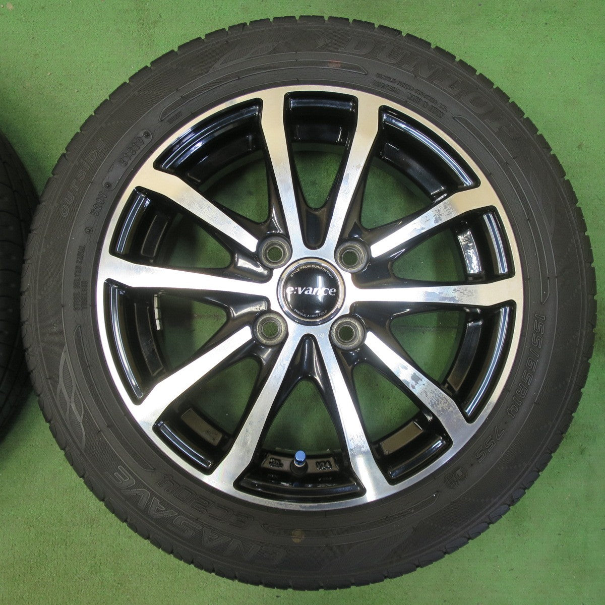 4本価格★155/65R14 ダンロップ エナセーブ EC204 e:vance エヴァンス 14インチ PCD100/4H★5053002イノ