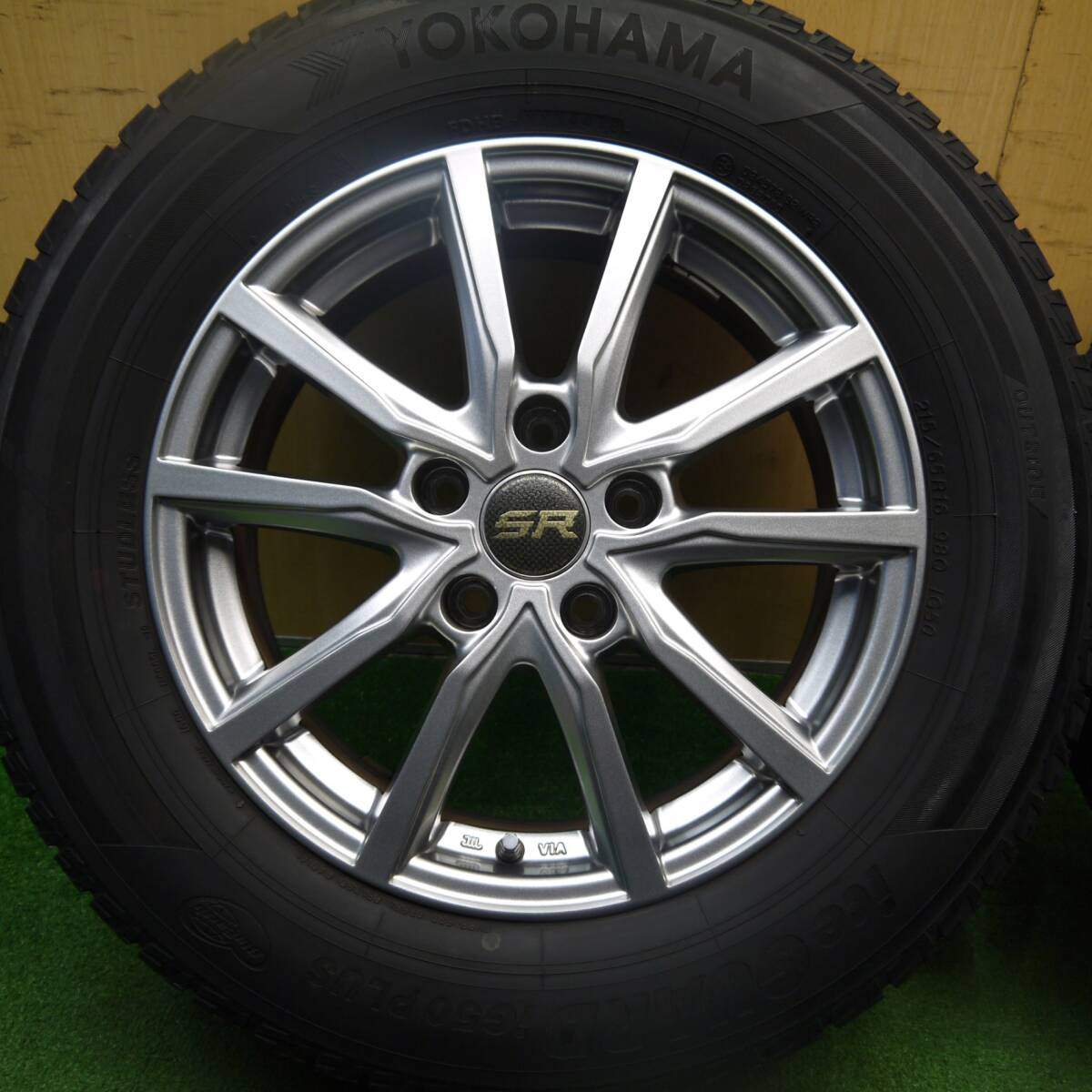 バリ溝!キレイ!9.5分★スタッドレス 215/65R16 ヨコハマ アイスガード iG50 プラス STRANGER ストレンジャー 16インチ PCD114.3/5H★5032404Hス