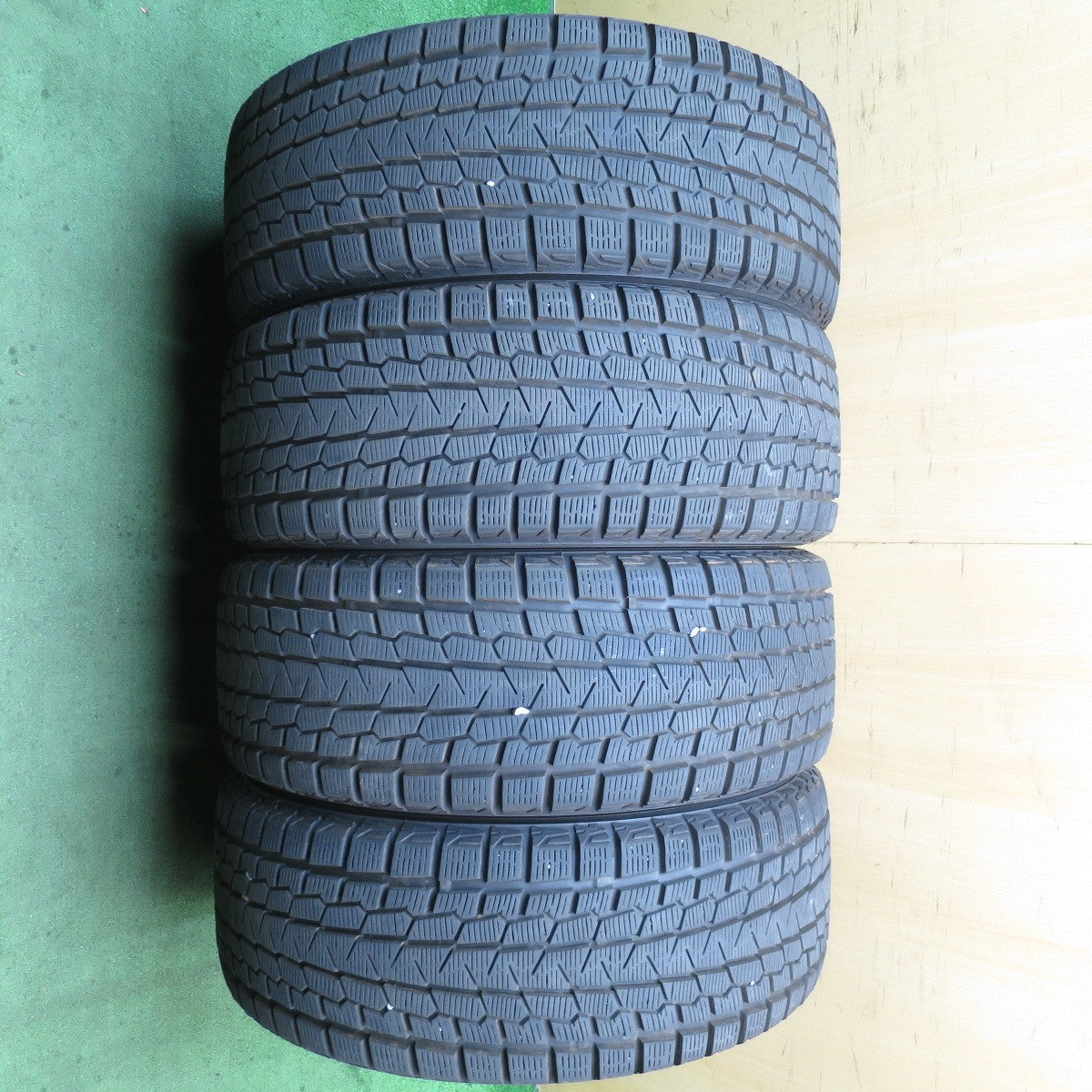 バリ溝!21年!キレイ!9.5分★アウディ 等 ユーロアクシス クロスエッジ 255/45R20 スタッドレス ヨコハマ アイスガード G075 社外 アルミ 20インチ PCD112/5H★5081104NJス