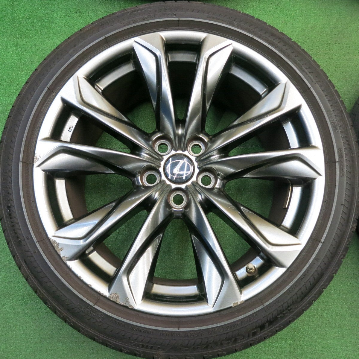 センサー付!21年★レクサス LS Fスポーツ 純正 245/45R20 275/40R20 ブリヂストン トランザ T005 RFT 20インチ PCD120/5H★5050304HAノ