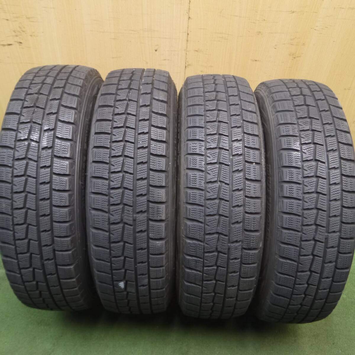 バリ溝!9分★スタッドレス 165/70R14 ダンロップ ウインターマックス WM01 AXEL アクセル 14インチ PCD100/4H★4072902Hス