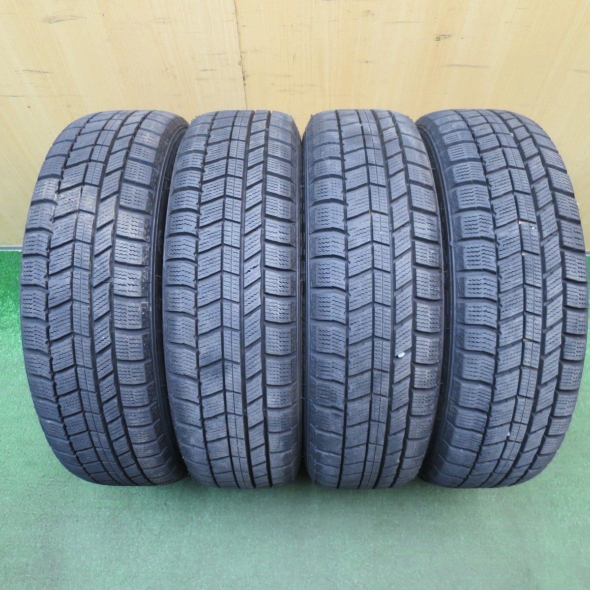 超バリ溝!23年!キレイ!9.5分以上★スタッドレス 155/65R14 オートバックス ノーストレック N5 LCZ 社外 アルミ 14インチ PCD100/4H★6032401NJス