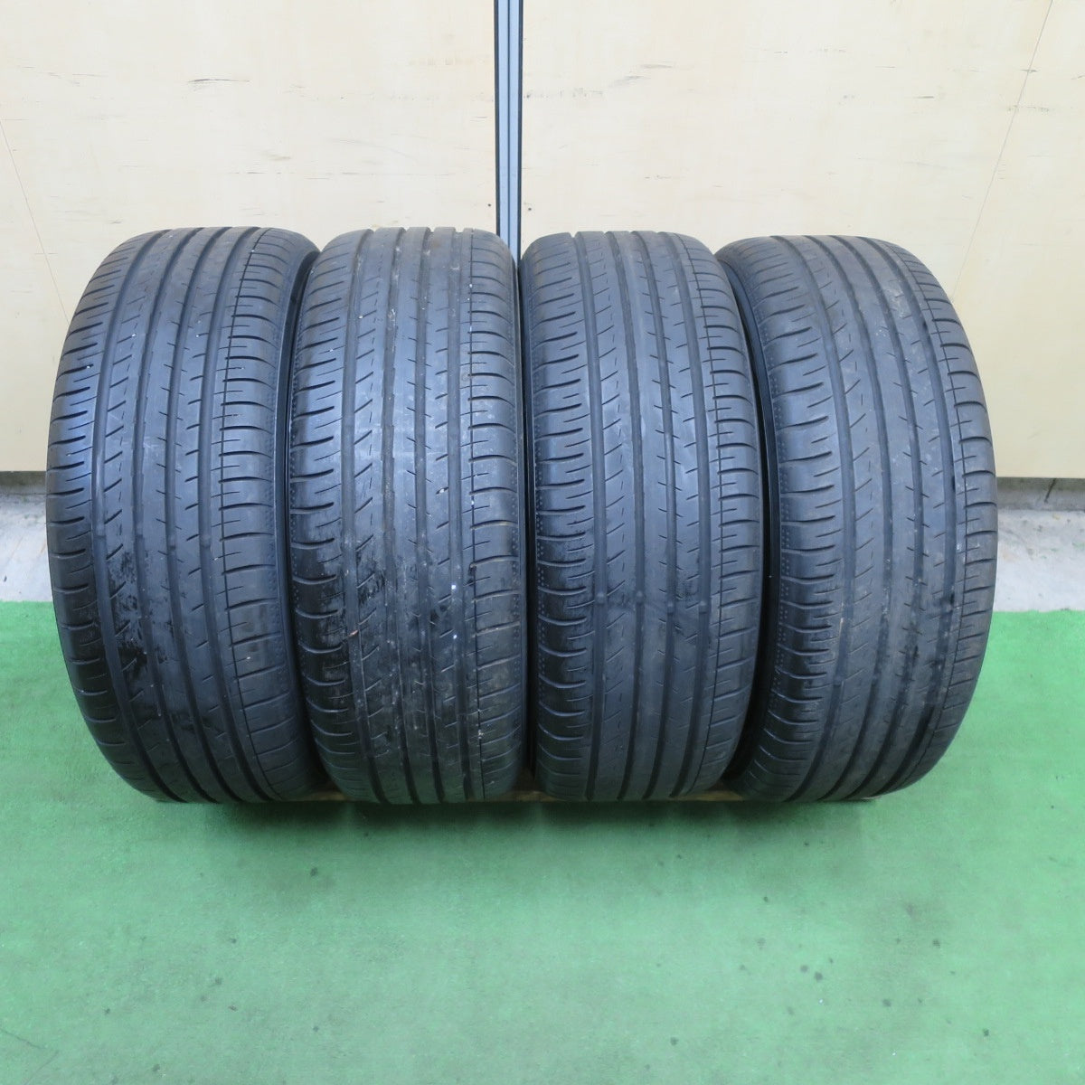 バリ溝!キレイ!9.5分★LMG LEHRMEISTER GEAR MS-9W 205/55R17 ヨコハマ BluEarth-GT AE51 レアマイスター ギア 17インチ PCD100/4H★6022403TTノ