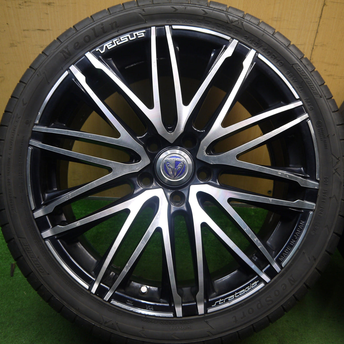 4本価格!21年★RAYS VERSUS VALORE 245/40R19 ネオリン ネオスポーツ レイズ ベルサス ヴァローレ 19インチ PCD114.3/5H★5100603Hノ