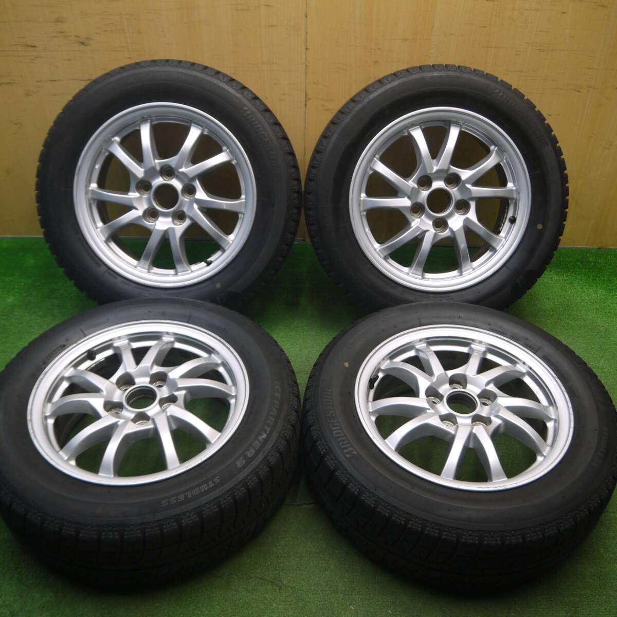 4本価格★トヨタ プリウスα 純正 205/60R16 スタッドレス ブリヂストン アイスパートナー2 16インチ PCD114.3/5H★5022511Hス