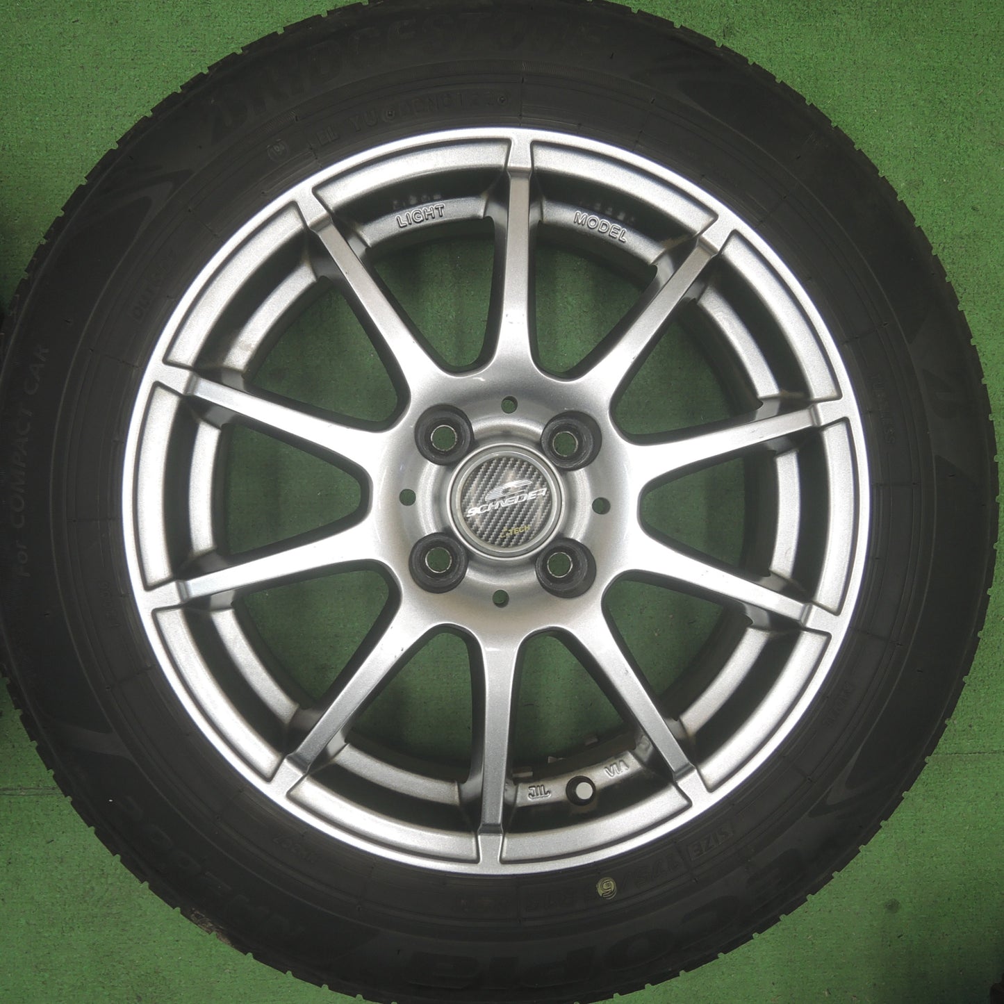 バリ溝!22年!8.5分★175/65R15 ブリヂストン エコピア NH200C SCHNEIDER ATECH シュナイダー 15インチ PCD100/4H★5042301TTノ