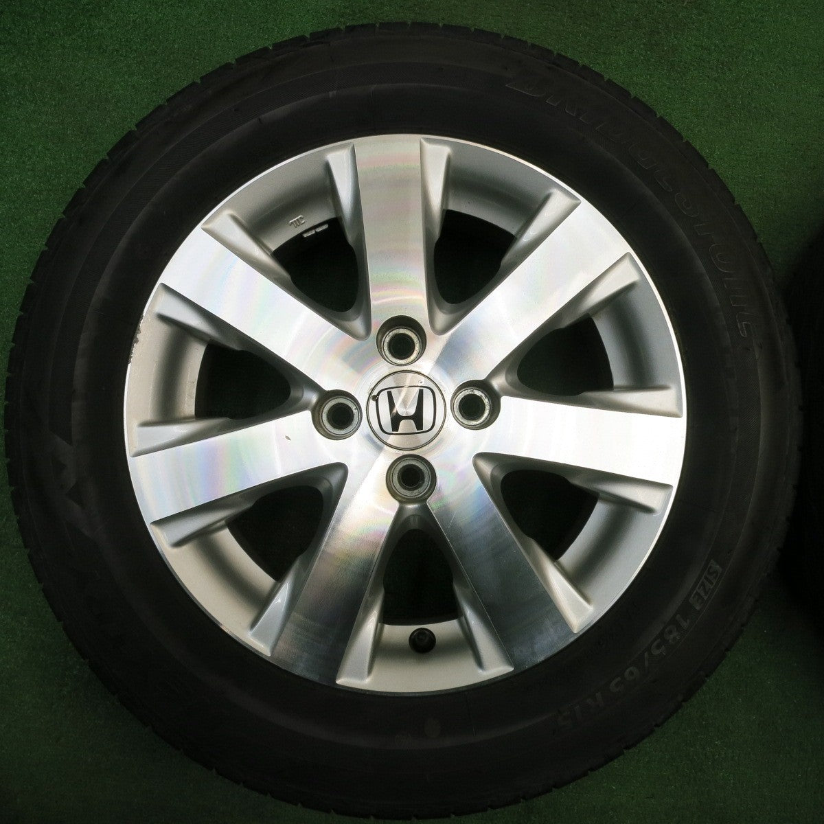 バリ溝!9分★ホンダ GB3 フリード 純正 185/65R15 ブリヂストン ネクストリー エコピア 15インチ PCD100/4H★5042601NJノ