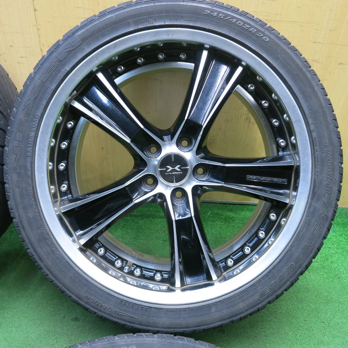 キレイ★MAVERICK 005S-R SL 245/40R20 ネクセン N3000 マーベリック 20インチ PCD114.3/5H★5051406TNノ